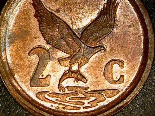 DOUBLE STRUCK 2 Cent Coin 1995