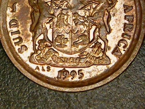 DOUBLE STRUCK 2 Cent Coin 1995
