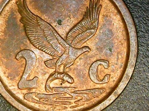 DOUBLE STRUCK 2 Cent coin 1991
