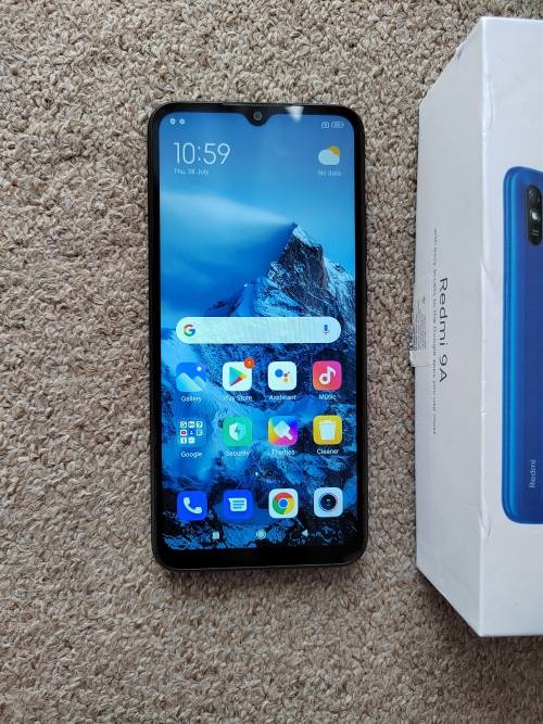 Xiaomi Redmi 9a 32gb 2gb Ram dual SIM with box and cover