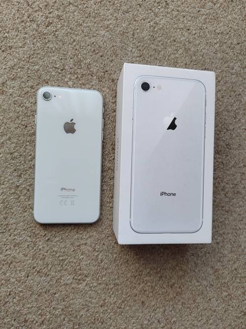 iPhone 8 64gb with box and cover