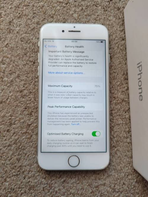 iPhone 8 64gb with box and cover