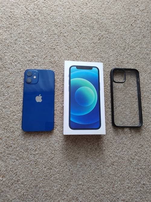 iPhone 12 mini 64gb with box and cover