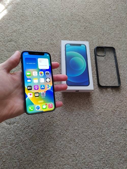 iPhone 12 mini 64gb with box and cover