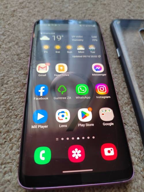 Samsung S9 64gb 4gb Ram single SIM with cover