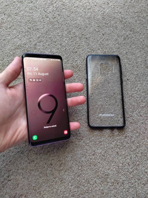 Samsung S9 64gb 4gb Ram single SIM with cover