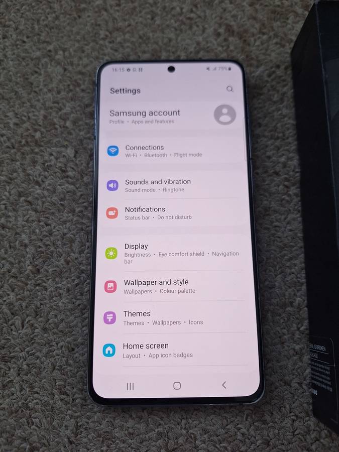 Samsung S21 5G 256gb Dual SIM with box and cover