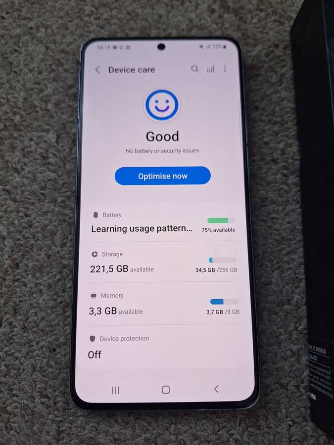 Samsung S21 5G 256gb Dual SIM with box and cover