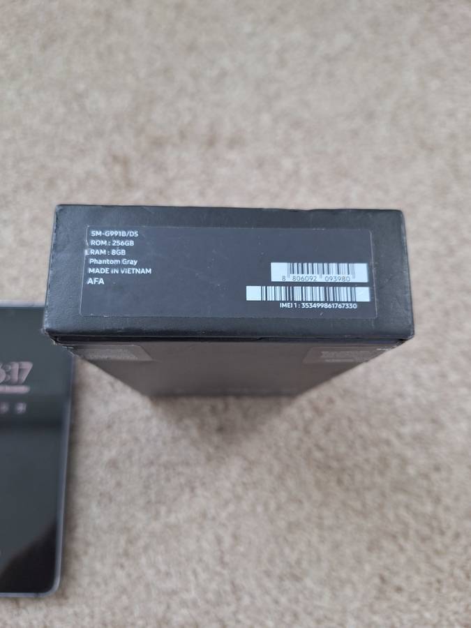 Samsung S21 5G 256gb Dual SIM with box and cover