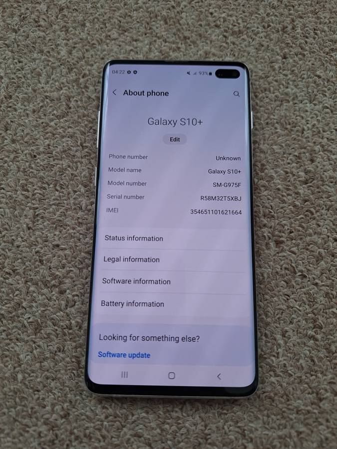 Samsung S10 plus 8gb ram 128gb excellent condition