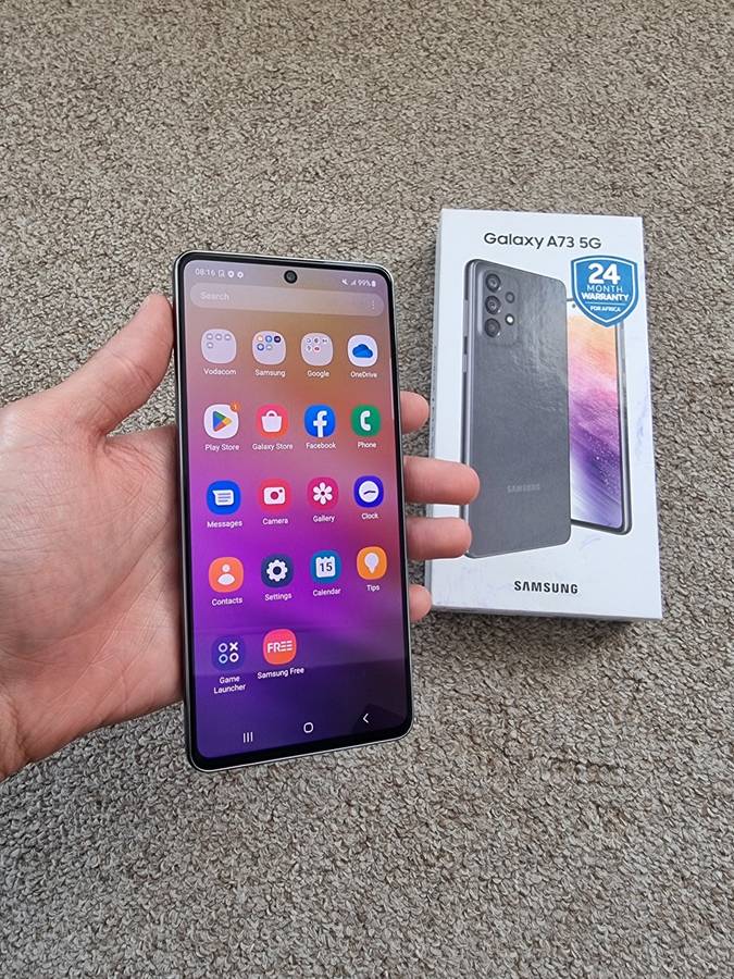 Samsung A73 5G Dual sim 128gb with box and cover