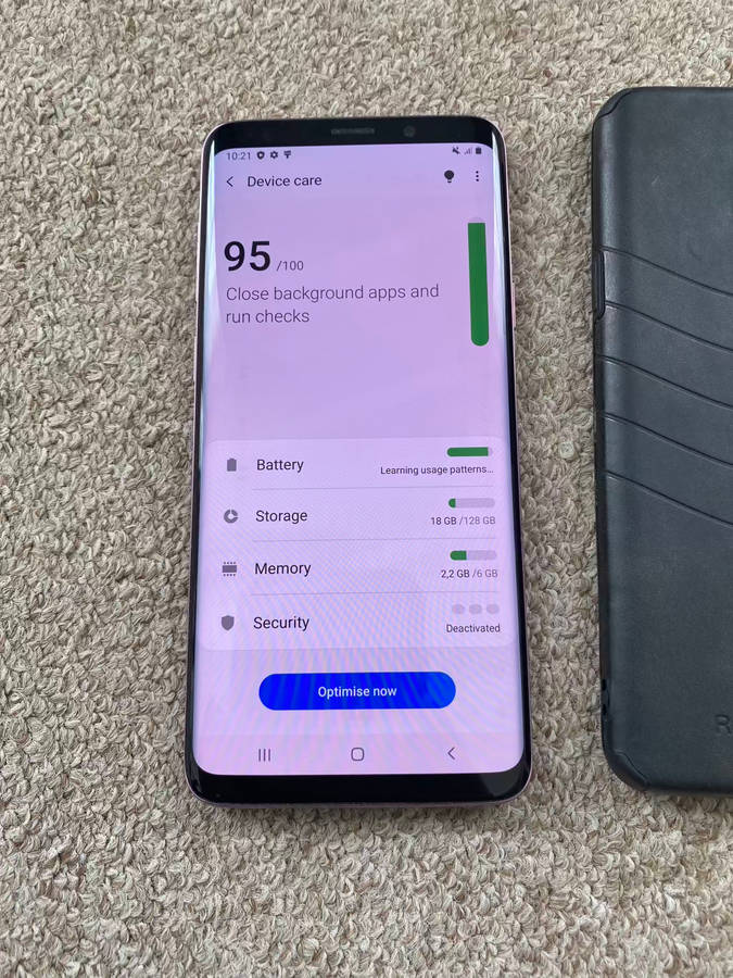 Samsung S9+ 128gb 6gb ram with cover