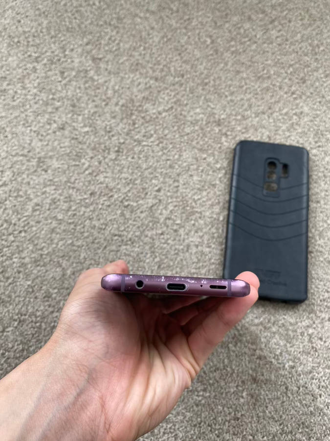 Samsung S9+ 128gb 6gb ram with cover
