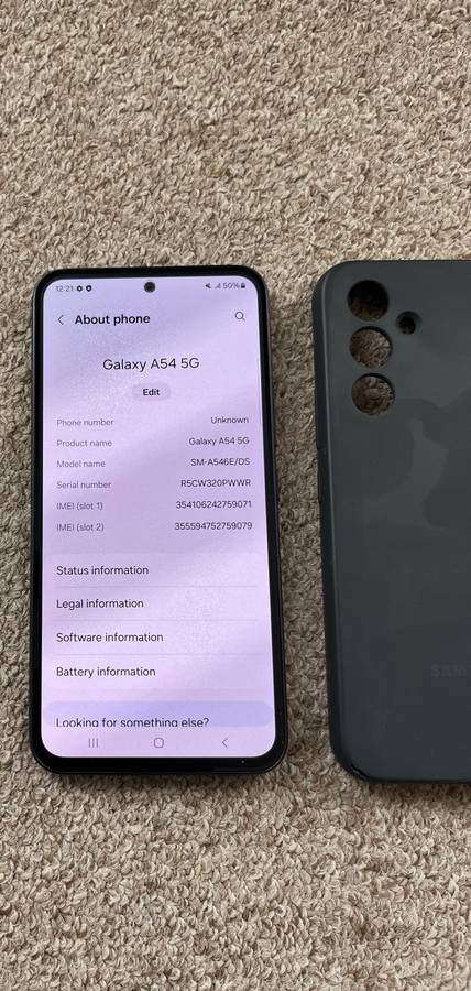 Samsung A54 5G 256gb 8gb ram Dual Sim good condition with cover