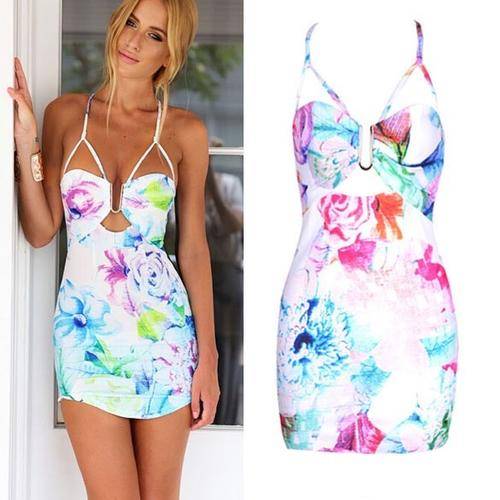 MUST  HAVE!!! SEXY FLORAL  GOLD DETAILED SMART PARTY CLUB ANY OCCASION