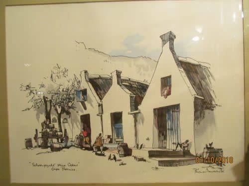 INVESTMENT ART! Vintage Framed Painting by SA Artist P. BAWCOMBE (1906-2000) titled "SCHOONGEZICHT"