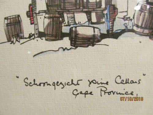 INVESTMENT ART! Vintage Framed Painting by SA Artist P. BAWCOMBE (1906-2000) titled "SCHOONGEZICHT"