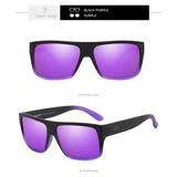 Dubery High Quality Polarized Sunglasses - Black and Purple