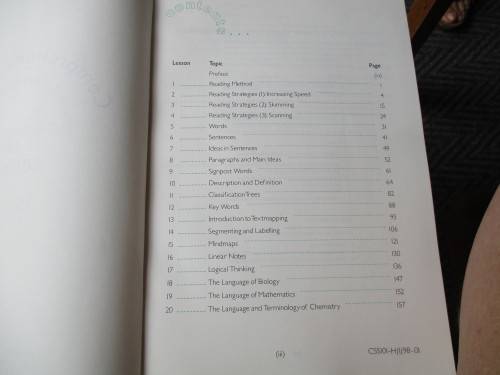 Comprehension Skills for Science