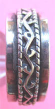 925 Sterling Silver `` Swivel Ring