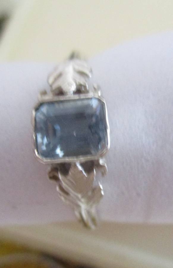 925 Sterling Silver and Blue Topaz Ring