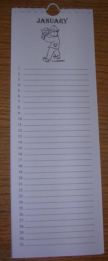 CLAERHOUT BIRTHDAY CALENDARS lovely gift