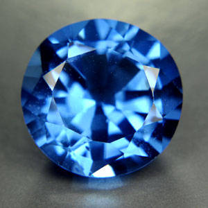 6.50ct.EXCELLENT LONDON BLUE TOPAZ ROUND LOOSE GEM