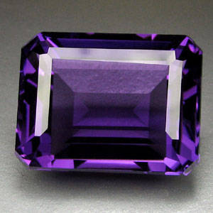 6.60ct.RAVISHING AFRICA DEEP PURPLE AMETHYST OCTAGON