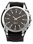 Mens brown leather watch