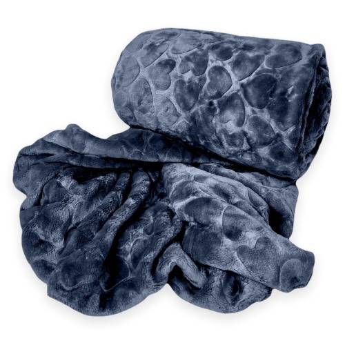 Rainbow - Fleece Blanket - Warm Winter Throw - Purple Rain