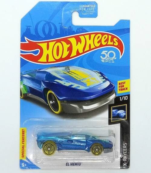 HOTWHEELS EL VIENTO X-RAYCERS  - Long Card USA Only  - FJW90-D9C0B Treasure Hunt 2017