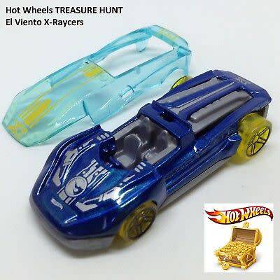 HOTWHEELS EL VIENTO X-RAYCERS  - Long Card USA Only  - FJW90-D9C0B Treasure Hunt 2017