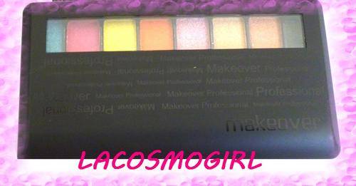 Spring / Summer Ready - 8 vibrant colours of eye shadow in a stylish matte black palette