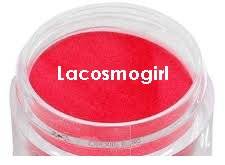 mini pot of red acryllic powder