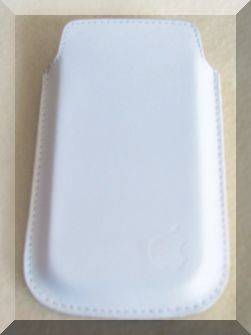 ***IPHONE TOP SLIDE POUCH - WHITE***