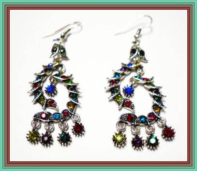 ANTIQUE STYLE DIAMANTE EARRINGS