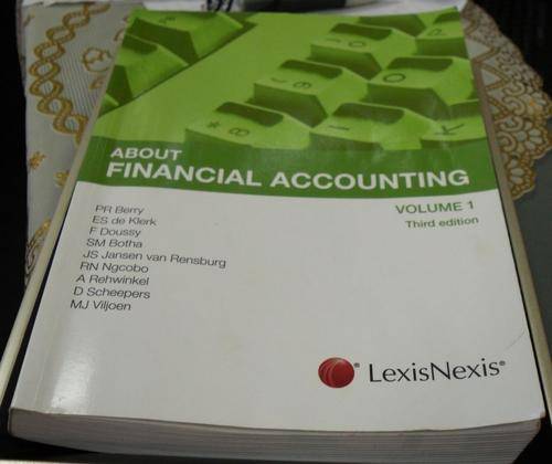 FREE SHIPPING - ABOUT FINANCIAL ACCOUNTING VOL 1 3RD EDITION