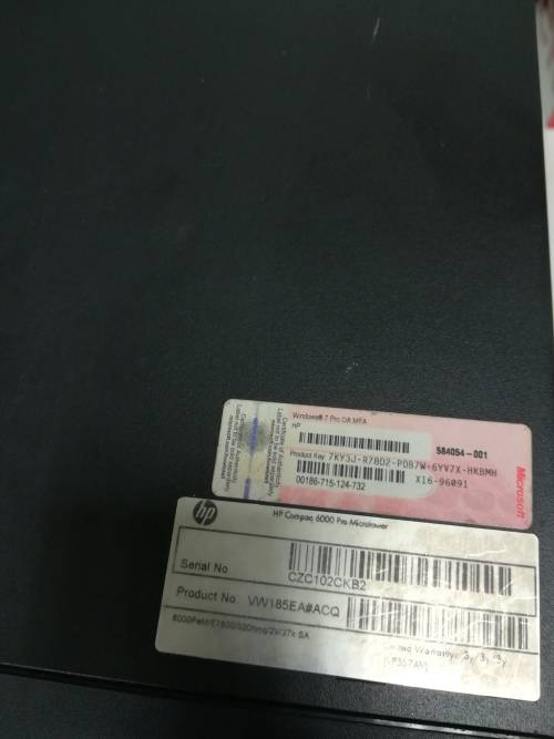 HP Compaq 6000 Pro Microtower PC complete!