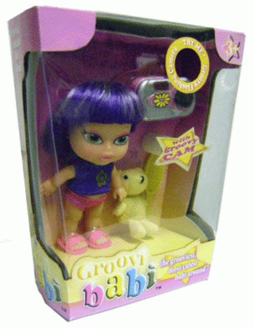 GROOVI BABI 2 & GROOVI CAM - the grooviest, most cutest babi around with Real Flash Groovi Cam!!!