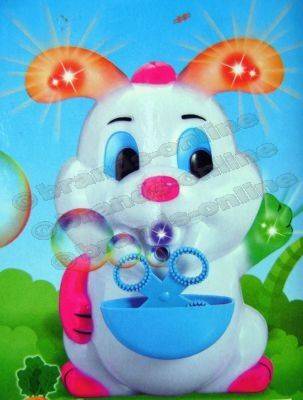 NEW!!! ***Motorised Bubble Blowing Bunny *** - with Music and Flashing Lights!!!