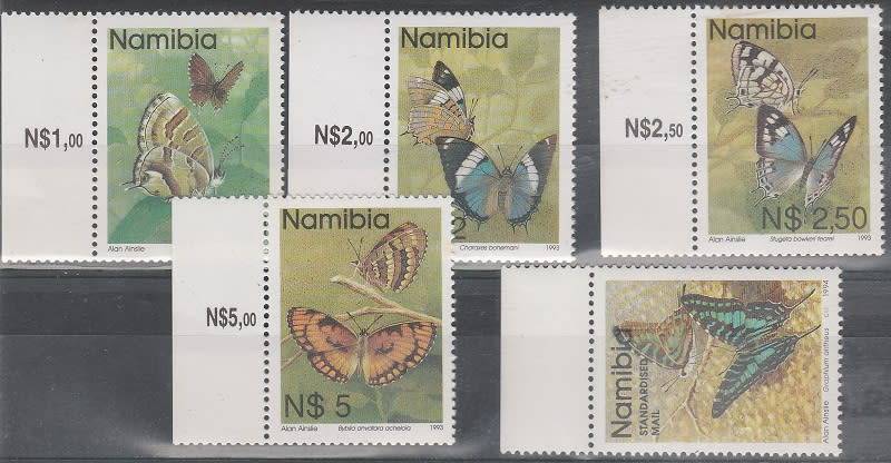 NAMIBIA: 1993 BUTTERFLY SET: UMM