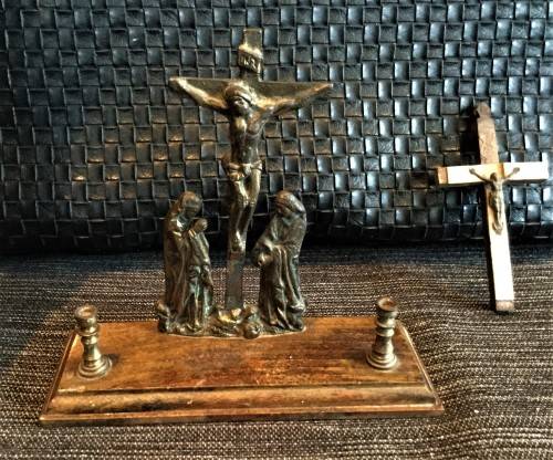 COLLECTION OF BEAUTIFUL CHRISTIAN ITEMS! *SOLID BRONZE QUILL REST* *ANTIQUE*