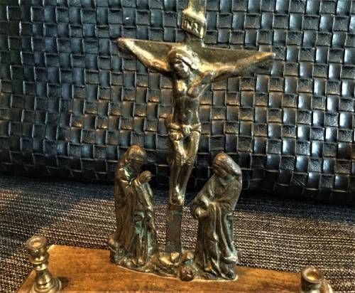 COLLECTION OF BEAUTIFUL CHRISTIAN ITEMS! *SOLID BRONZE QUILL REST* *ANTIQUE*