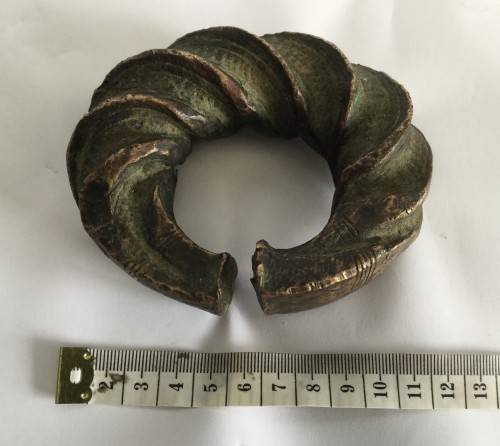 *SELLS FOR R20000+* ANTIQUE WEST-AFRICAN SOLID BRONZE CURRENCY BRACELET/MANILLA