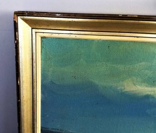 LARGE FRAMED SIGNED OIL ON BOARD ORIGINAL PAINTING!