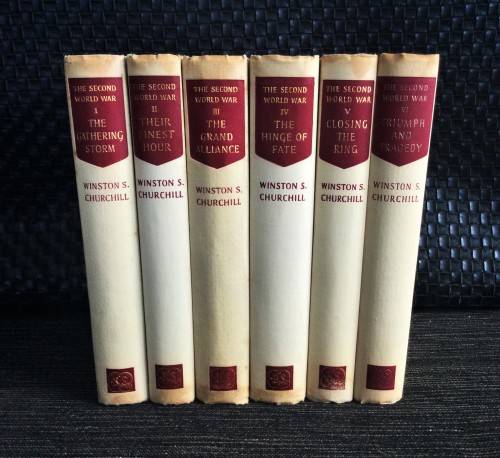 COMPLETE 6 BOOK SET OF SECOND WORLD WAR, BY WINSTON CHURCHILL! *GOOD CONDITION*