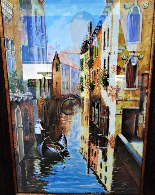STUNNING ORIGNAL FRAMED WATER COLOUR BY ARTIST STEFANIA MARCHI!