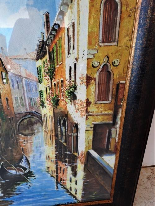 STUNNING ORIGNAL FRAMED WATER COLOUR BY ARTIST STEFANIA MARCHI!