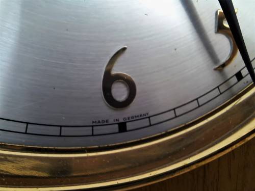 LARGE SOLID HARDWOOD GERMAN WALL CLOCK! *PENDULUM MOVEMENT*