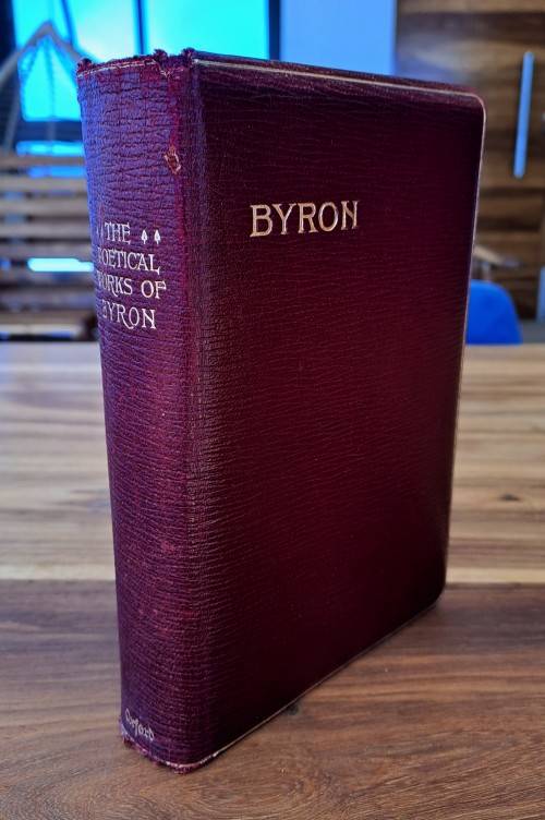 1907 HIGH-QUALITY LEATHER BOUND COPY OF THE POETICAL WORKS OF BYRON!